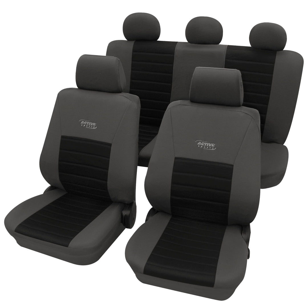 PETEX Sitzbezugset Universal Eco Class Active Sports schwarz 11-teilig Grösse SAB 1 Vario