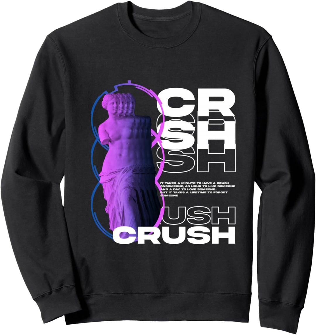 Crush Greek Sculpture - Sad Aesthetic Edgy Streetwear Sweatshirt