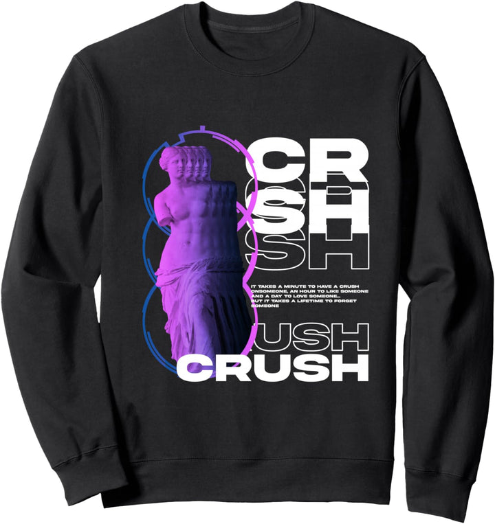 Crush Greek Sculpture - Sad Aesthetic Edgy Streetwear Sweatshirt
