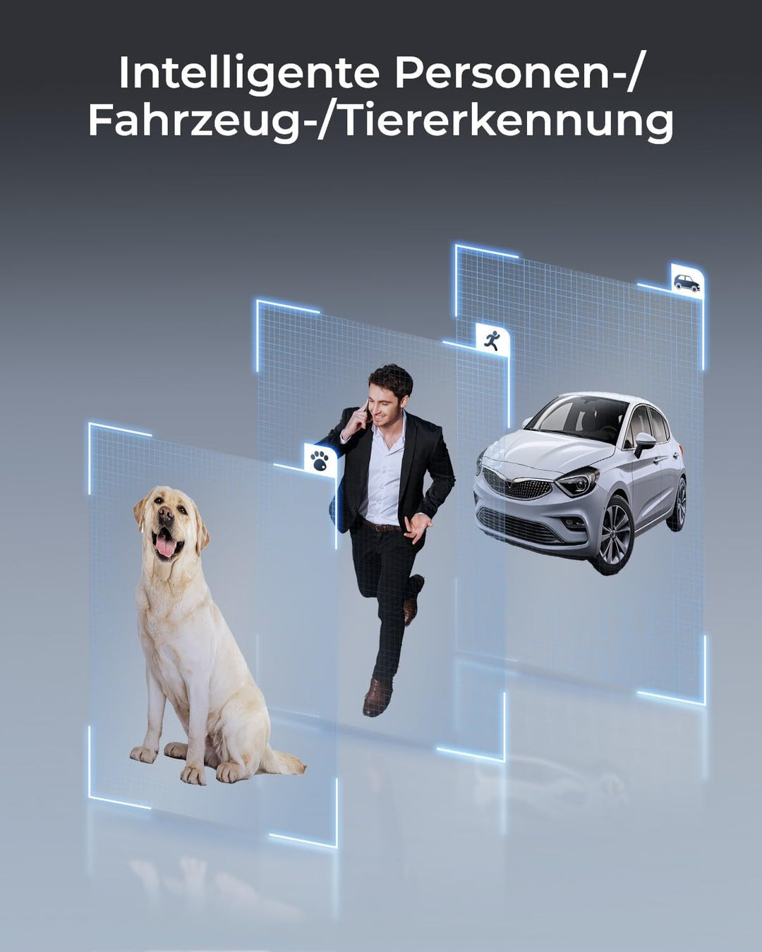 Reolink Smart 4K/8MP UHD PTZ Dome Überwachungskamera Aussen mit revolutionären 16X optischem 3D-Zoom