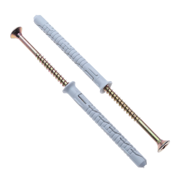 8X80 Torx Schrauben &amp; Dübel Heavy Duty von Keple 50 Pack Wandmontage Schrauben Dübel Wanddübel mit V