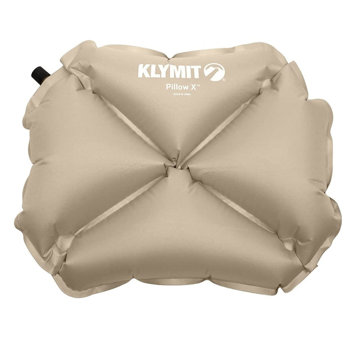 Klymit Pillow X Aufblasbares Camping- und Reisekissen Coyote-sand, Coyote-sand