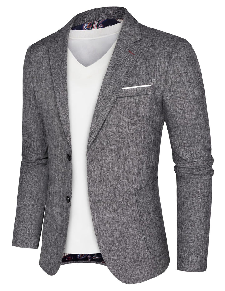 PJ PAUL JONES Herren Sakko Sportlich Regular Fit Business Anzugjacke Modern Freizeit Blazer mit 2 Kn