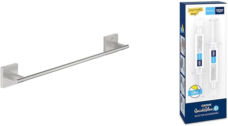 GROHE Start Cube - Badetuchhalter (verdeckte Befestigung, Material: Metall), supersteel, 40987DC0 +