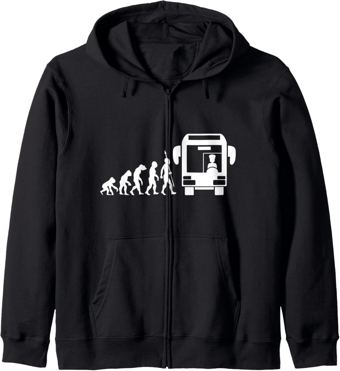 Busfahrer Busfahren Bus Fahren Fahrer Evolution Fun Lustig Kapuzenjacke