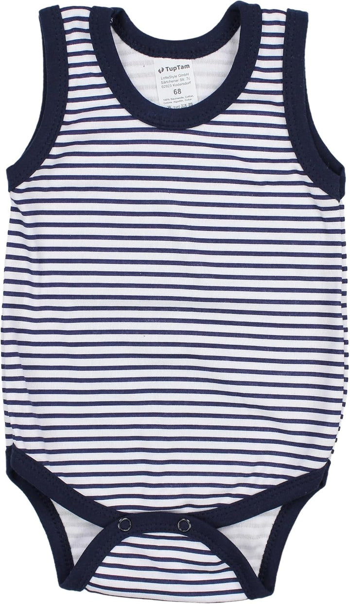 TupTam Baby Jungen Achselbody in Unifarben 5er Pack 80 Farbenmix 3, 80 Farbenmix 3