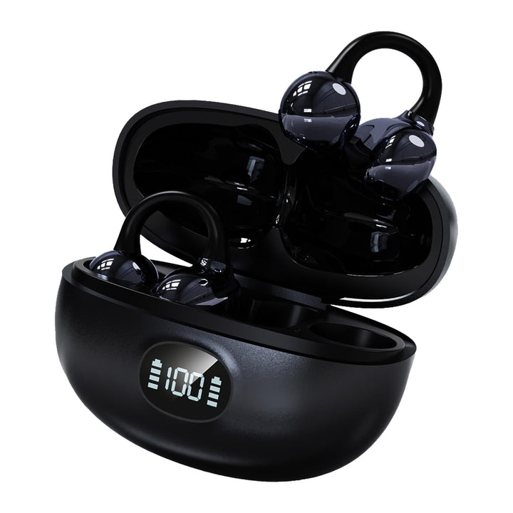 Kabellos Bluetooth Kopfhörer, Open-Ear-Kopfhörer, Ohrclip mit Beeindruckender Klang, Bluetooth 5,4,