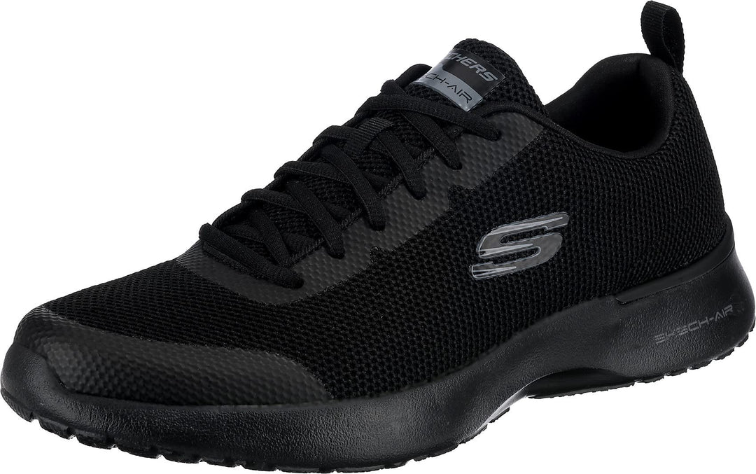 Skechers Herren Skech-air Dynamight Winly Sneaker 39.5 EU Black Knit Synthetic Black Trim, 39.5 EU B