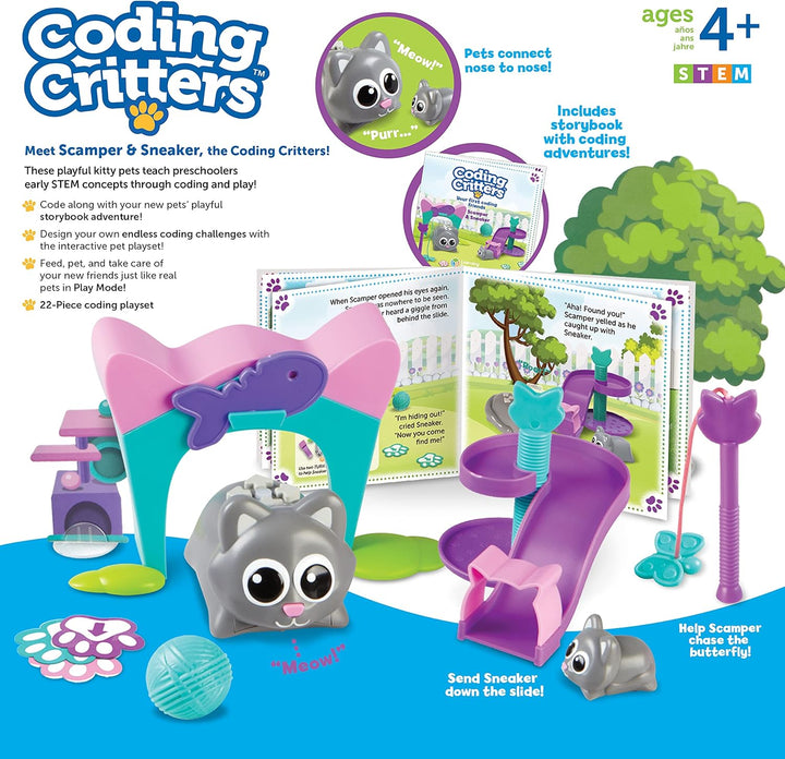 Learning Resources Coding Critters – Programmierbare Haustiere: Scamper & Sneaker, Scamper & Sneaker