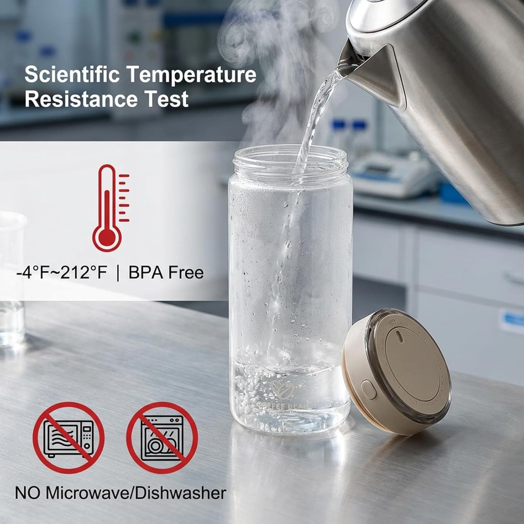 Kaffeedose Luftdicht Glas, 1700ML Vakuum Kaffeedose, Transparent Kaffeebohnen Aufbewahrung, Kaffeebe