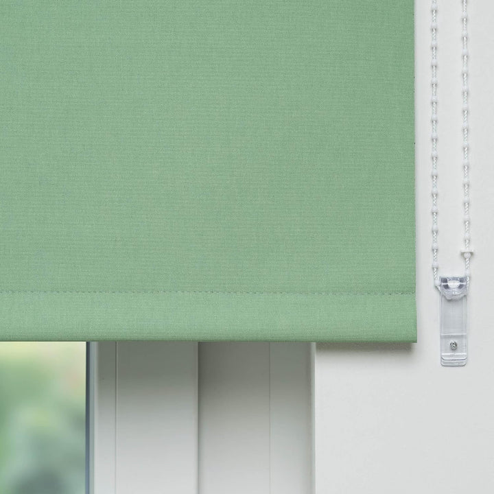 Liedeco® Rollo, Fenster Rollo, Kettenzug-Rollo / 92 x 180 cm (Breite x Höhe), blattgrün/Verdunkelnd,