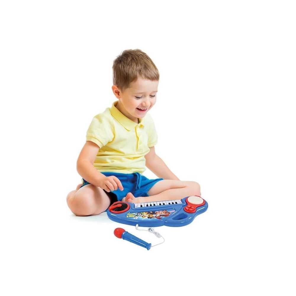 Lexibook K704PA Paw Patrol Elektronisches Klavier für Kinder mit Lichteffekten, Mikrofon, Schlagzeug