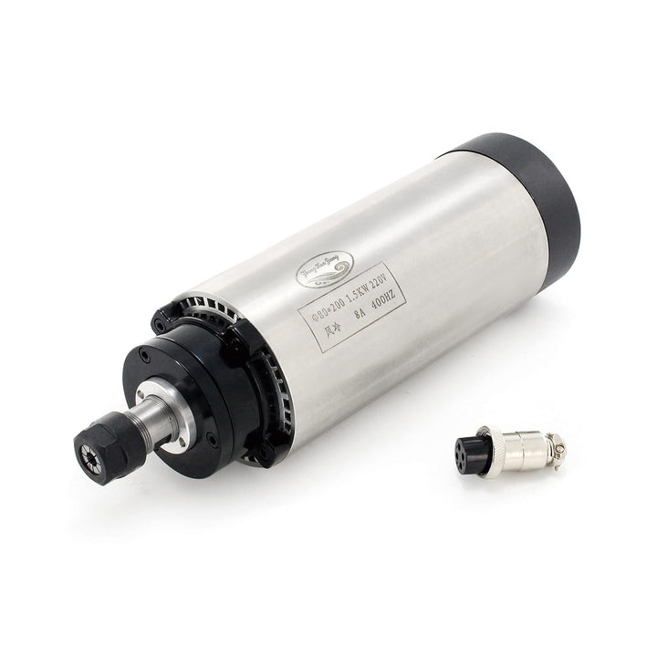 RATTMMOTOR 1.5kW 220V Luftgekühlten Spindelmotor ER16 und 1.5kW 220V VFD Frequenzumrichter und 80mm