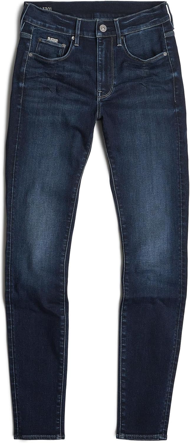 G-STAR RAW Damen Jeans 3301 Skinny Ankle Jeans 23W / 28L Blau (Dk Aged D05175-8968-89), 23W / 28L Bl