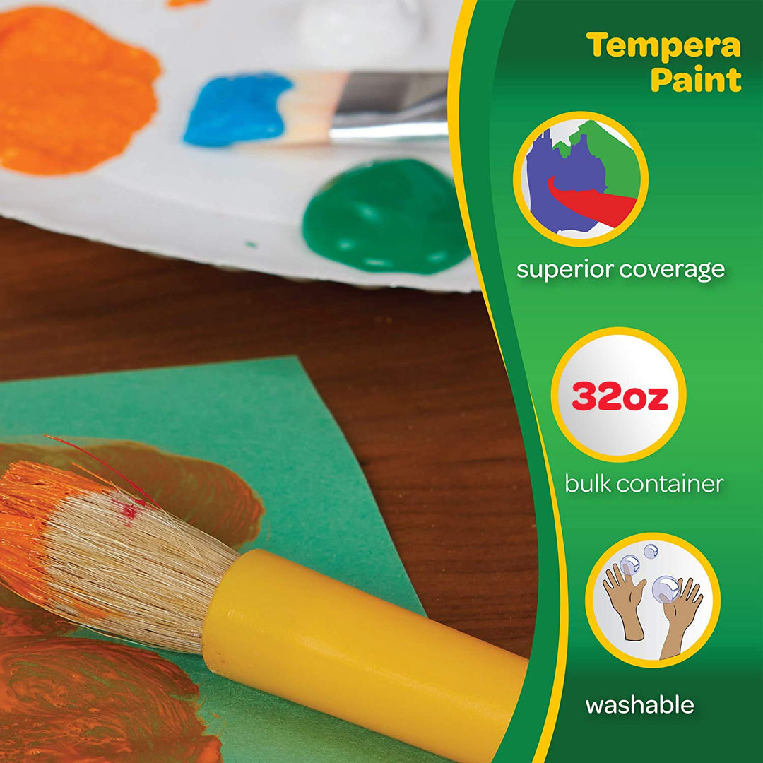 CRAYOLA Tempera-Farbe, waschbar, Rot, 900 ml