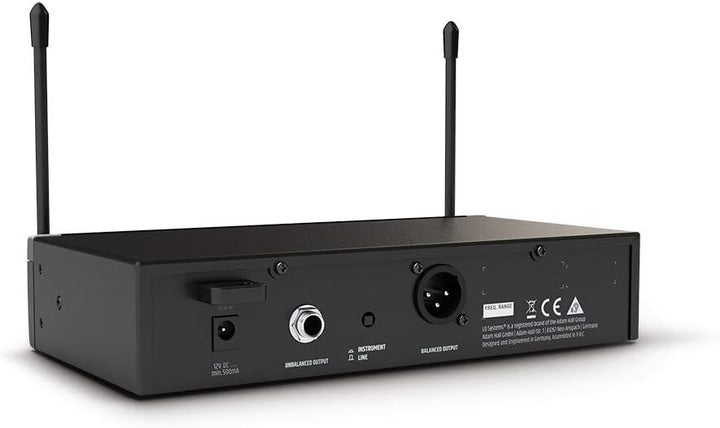 LD Systems U305 HHD - Funksystem mit Sender/Empfänger und dynamischem Handmikrofon, 584-608 MHz, sch