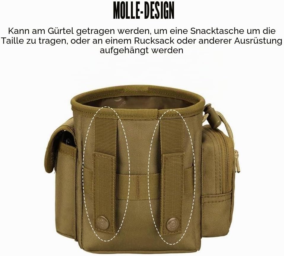 DONGKER Trainingstasche für Hunde, wasserdichte Hunde Leckerlibeutel, Multifunktional Leckerlitasche