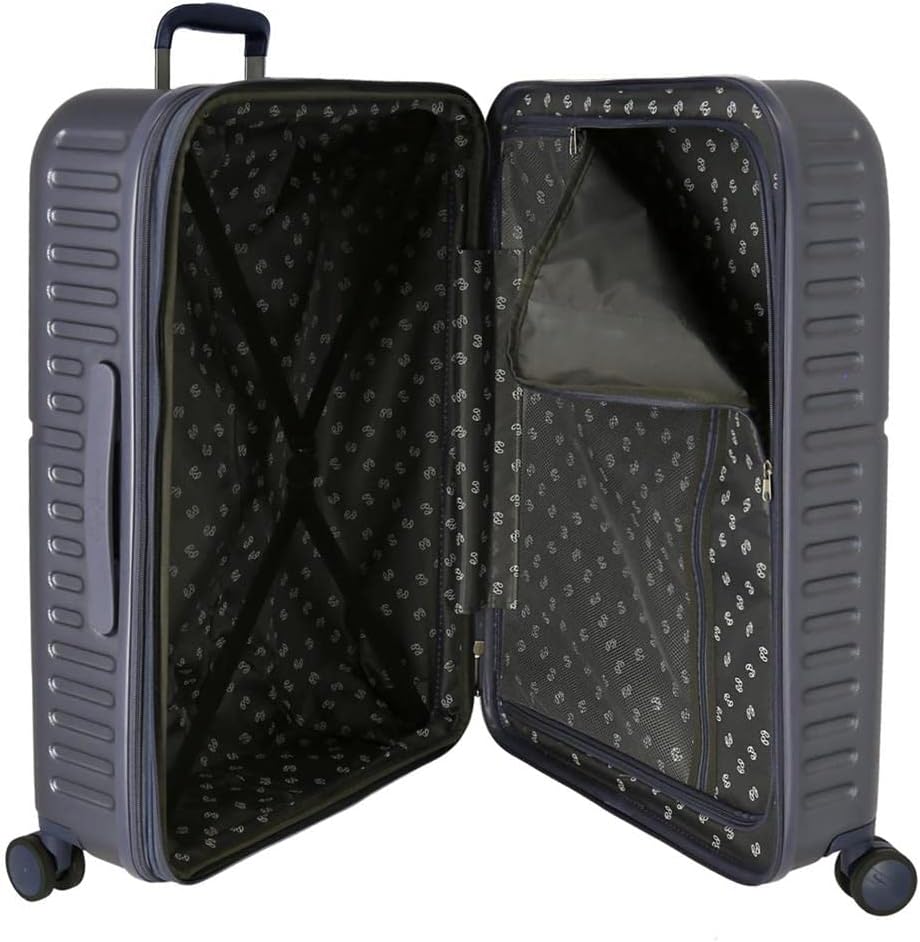Pepe Jeans Kay Mittelgrosser Koffer Blau 48x70x28 cm Starres ABS Integrierter TSA-Verschluss 79L 3,2