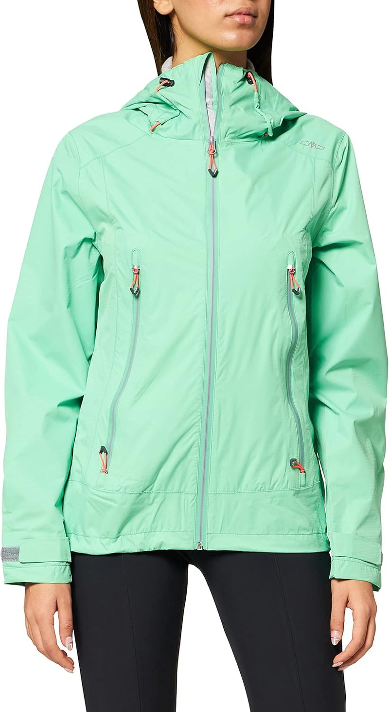 CMP - Damenjacke mit fester Kapuze, grüner Tee, D36
