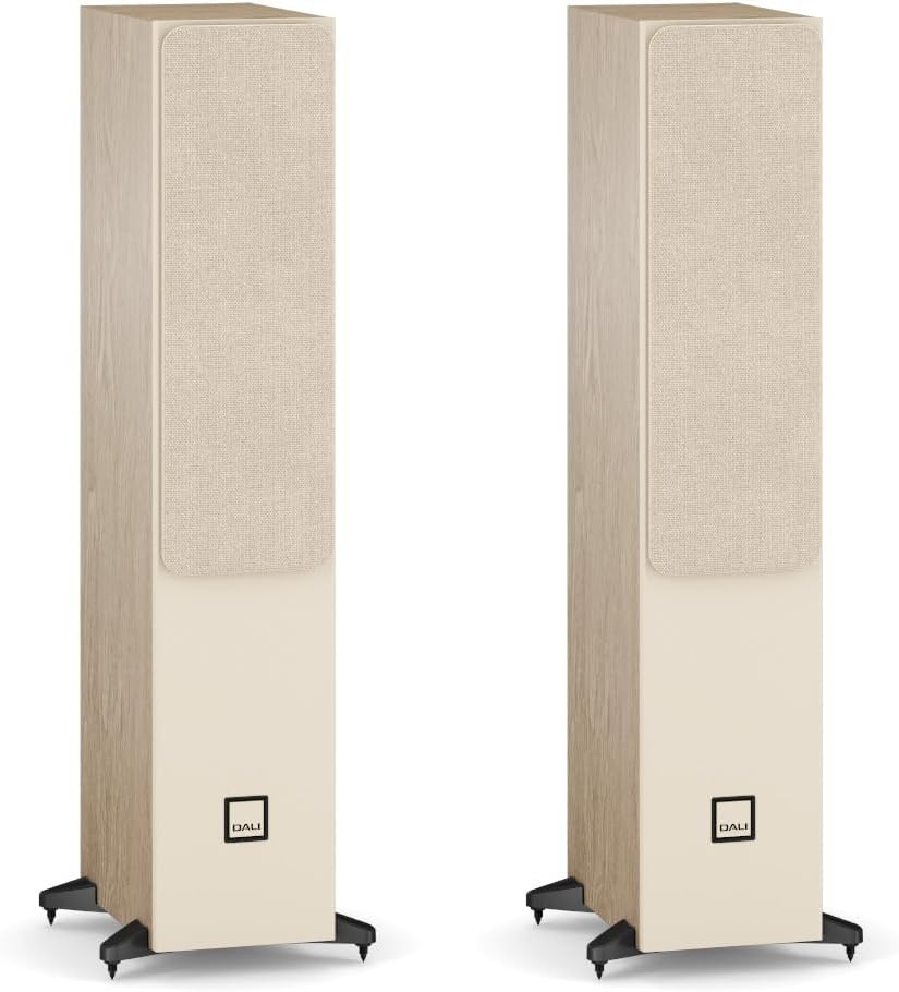 DALI Sonik 5 schlanke, bodenstehende passive HiFi-Lautsprecher – Dual 13,3 cm Clarity Cone Tieftöner