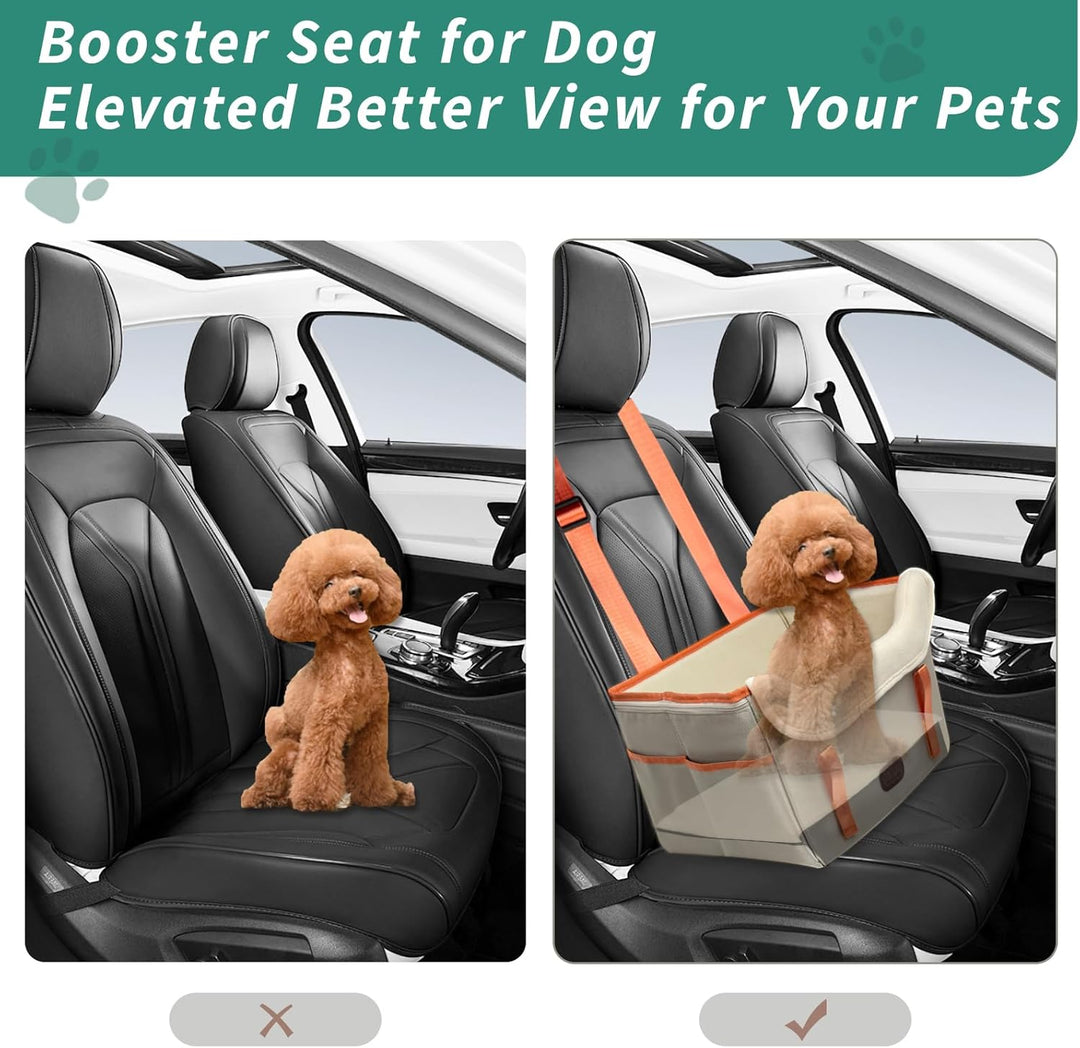 Hundesitz Auto, Hundekorb Auto RüCksitz, Wasserdicht, Faltbar mit Clip-On Sicherheitsleine, Hunde Au