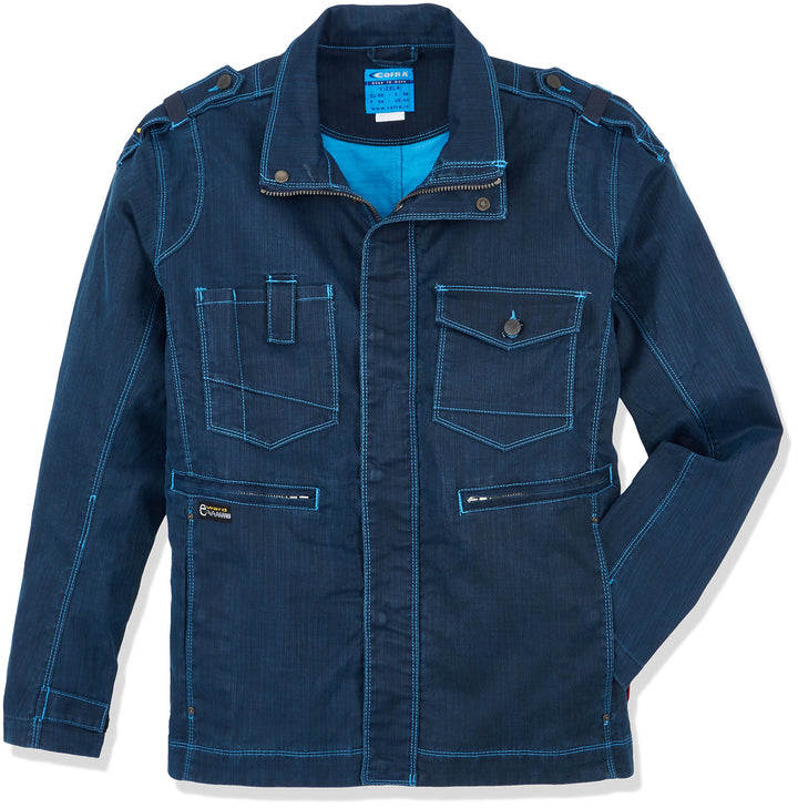 Cofra V470-0-02.Z56 Arbeitsjacke "Vizela", marineblau / hellblau, Grösse 56 56 NAVY / BLUE, 56 NAVY