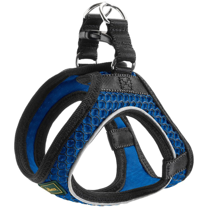 HUNTER HILO COMFORT Geschirr für kleine Hunde mit Netzmaterial und reflektierenden Elementen, blau,