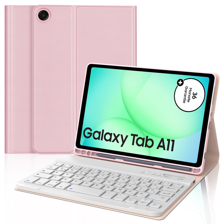 IVEOPPE Hülle mit Tastatur für Samsung Galaxy Tab A11 8.7 Zoll, Deutsches QWERTZ Keyboard, Magnetisc