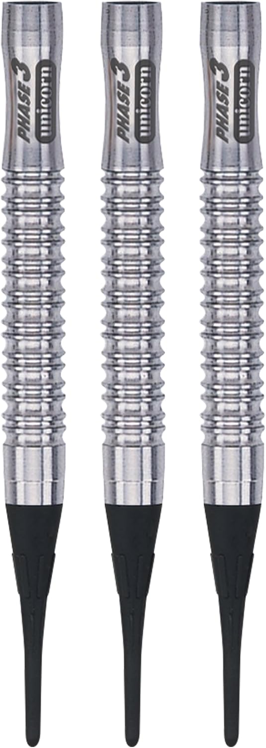 Unicorn Soft Tip Darts Barrels | Evolution World Champion Series Phase 1, 2, 3, 5 & 6 | Natural 90%,