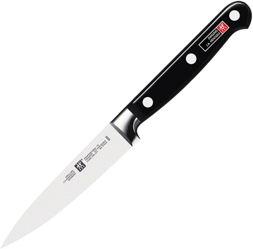 ZWILLING Professional S Spick- & Garniermesser, Klingenlänge 10cm, Kunststoffgriff mit Nieten, schwa