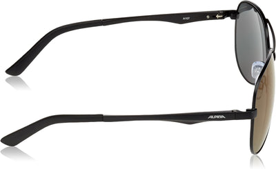 ALPINA A 107 - Verspiegelte und Bruchsichere Sonnenbrille Mit 100% UV-Schutz Für Erwachsene Black Ma