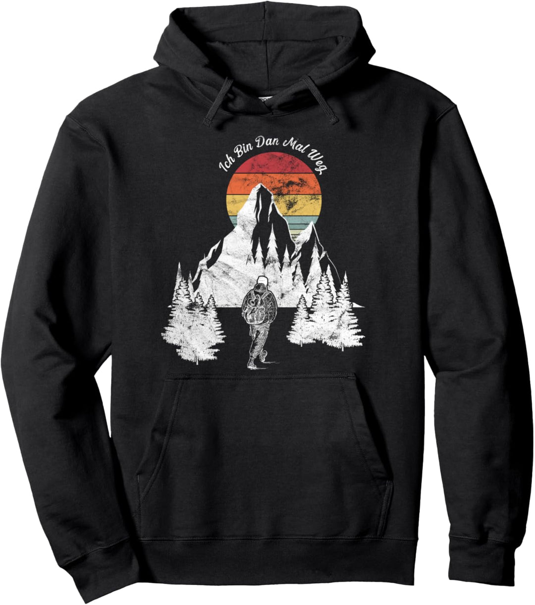 Ich bin dann mal Weg lustig Wandern Jakobsweg Pullover Hoodie