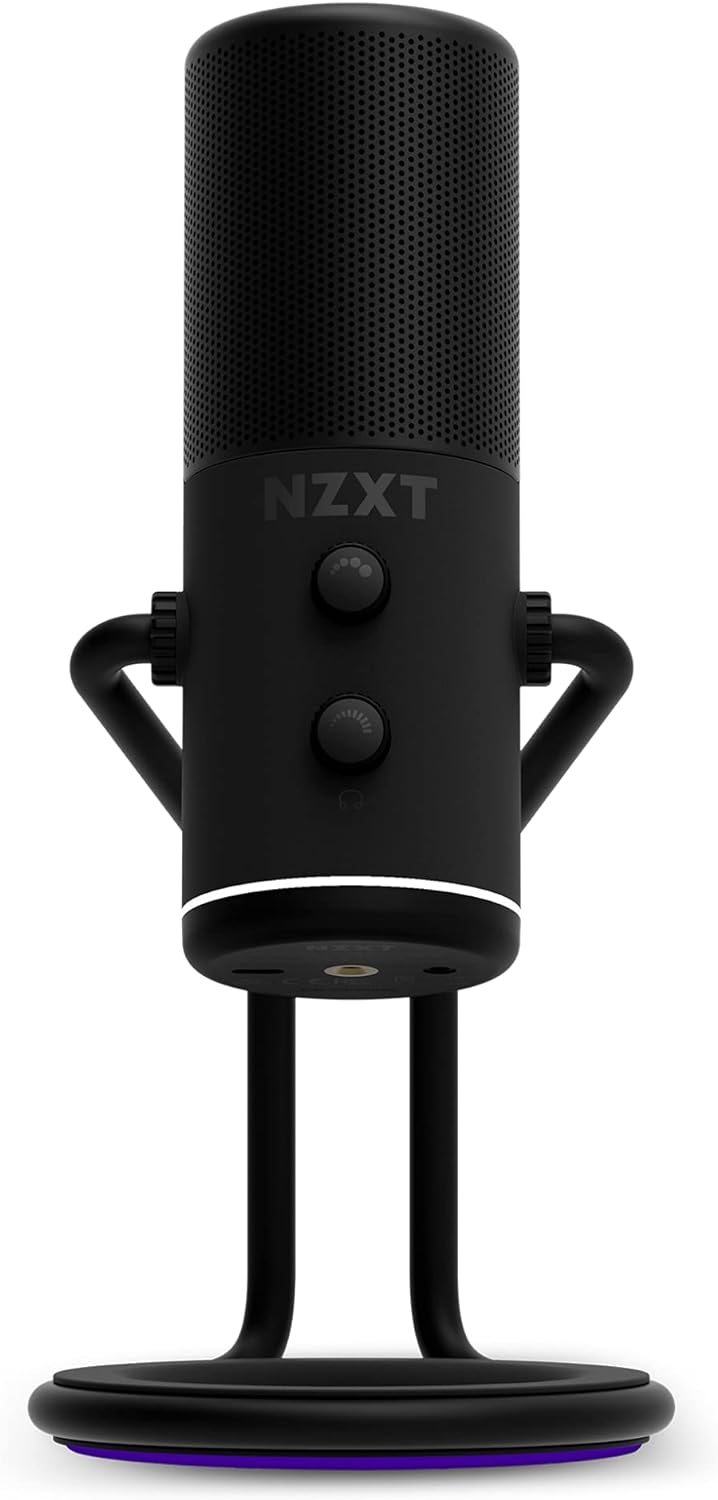 NZXT Capsule AP-WUMIC-B1 USB-Streaming-Mikrofon, Audio, unidirektionales Nierencharakteristik, hocha
