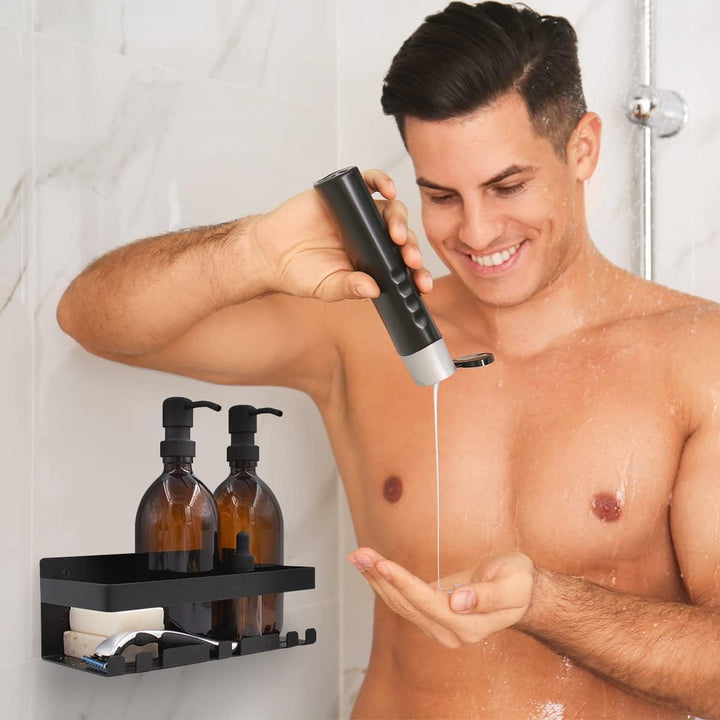 Joeji's Duschablage Edelstahl - 3M Selbstklebend Ohne Bohren - Duschregal Bad - Ablage Dusche Halter