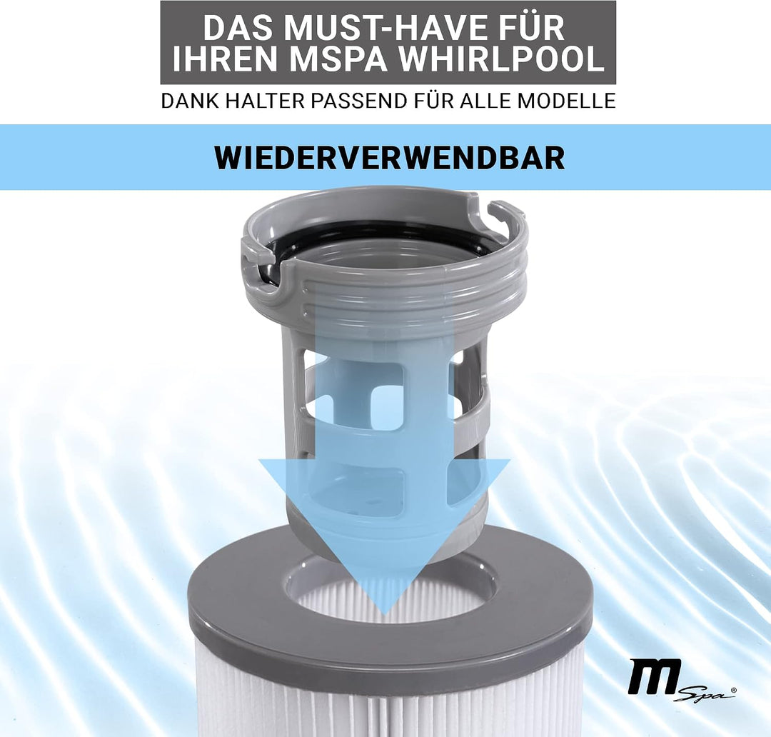 Miweba Original MSpa Whirlpool Filterhalterung zum Nachrüsten für Modelle bis 2019 - Delight - Premi