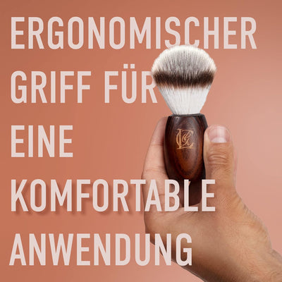 King C. Gillette Rasierhobel Herren, Rasierer + 5 Rasierklingen & Bartpflege Rasierpinsel Herren mit