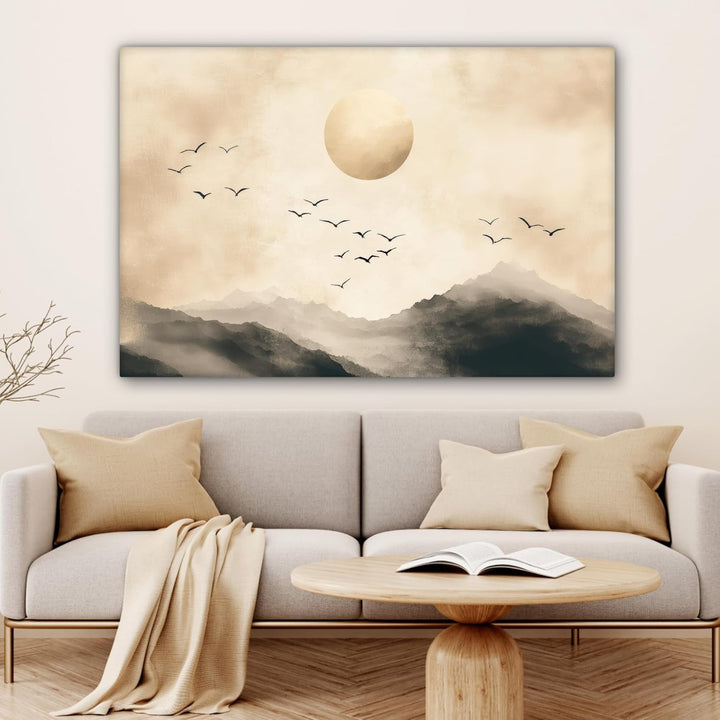 MuchoWow© Leinwandbild Gross 120x80 cm XXL Dekoration Wohnzimmer Bilder Pictures Wall Decoration Liv