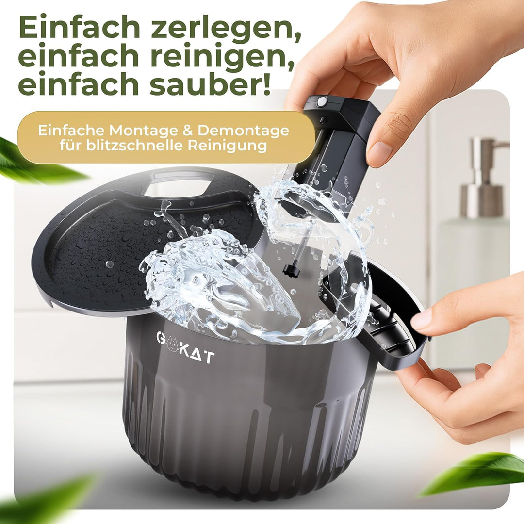 GoKat – Ersatzfilter für Katzenbrunnen, 6 Stück Filter für Trinkbrunnen, doppelschichtig, kompatibel
