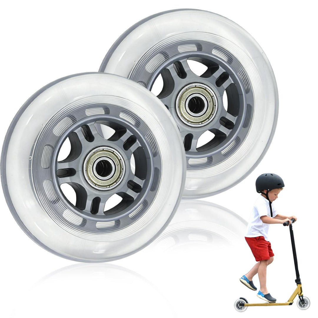 Ideal Swan 100mm Stunt Scooter Rollen, 2 Stück Stunt Scooter Räder Ersatzräder mit ABEC-7 Kugellager