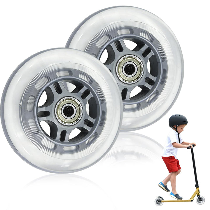 Ideal Swan 100mm Stunt Scooter Rollen, 2 Stück Stunt Scooter Räder Ersatzräder mit ABEC-7 Kugellager