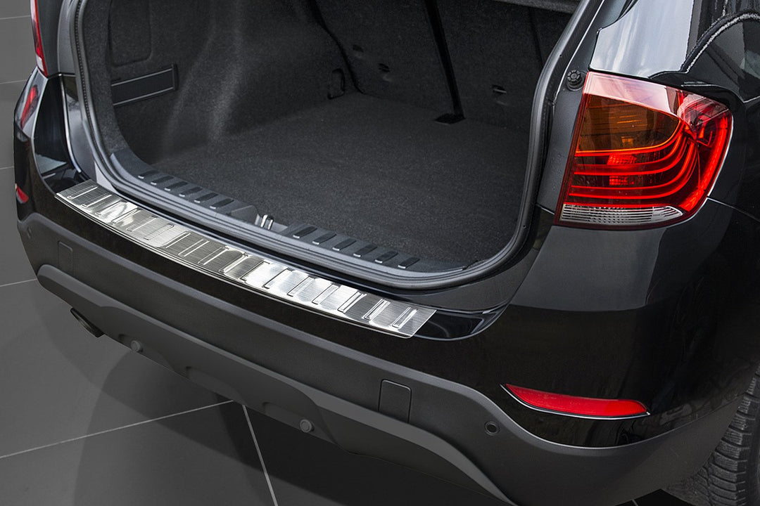 Edelstahl Heckstossstangenschutz kompatibel mit BMW X1 E84 Facelift 2012-2015 'Ribs' exkl. M-Paket
