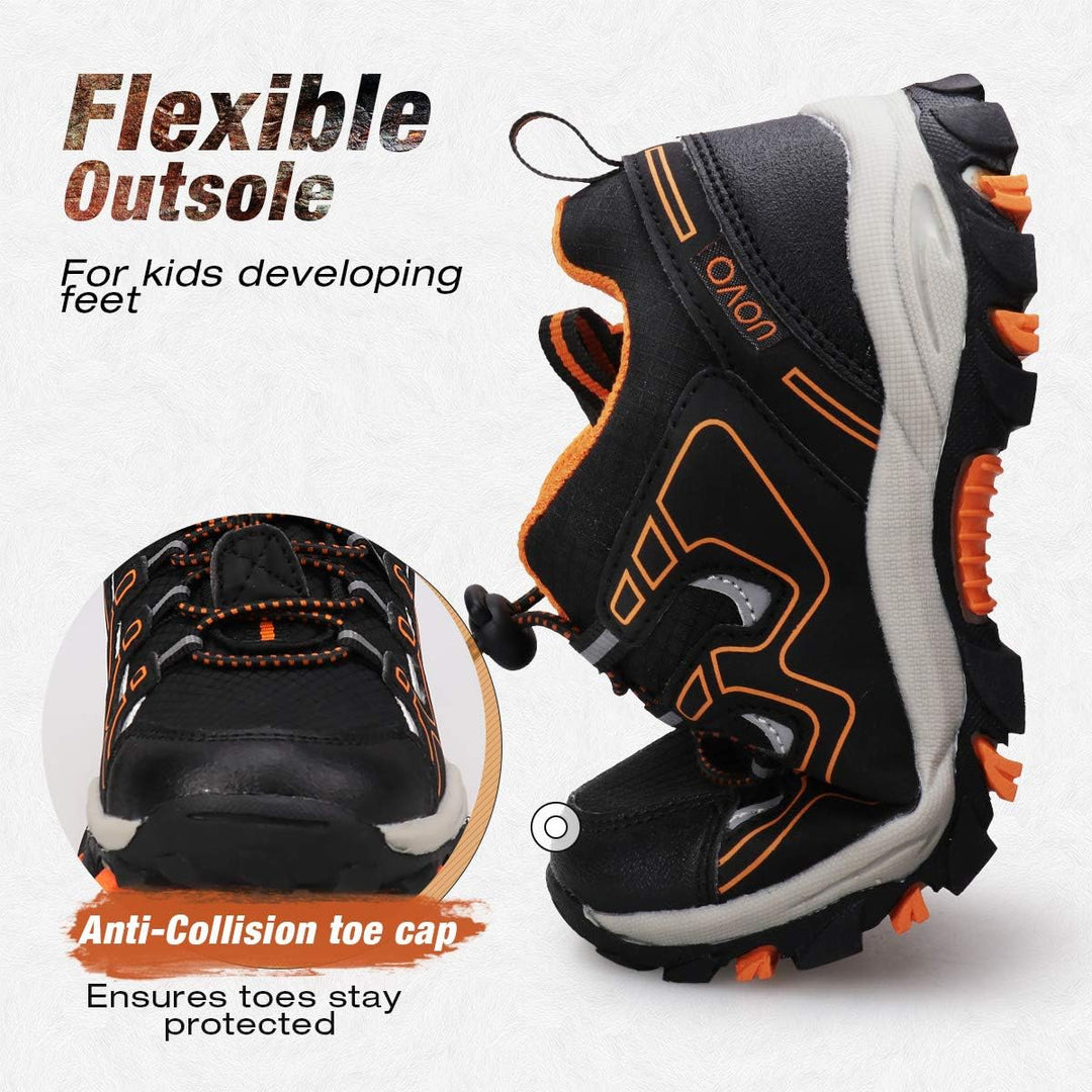 UOVO Turnschuhe Jungen Wasserdicht Wanderschuhe Sneakers Kinder Trekking Schuhe Outdoor Sportschuhe