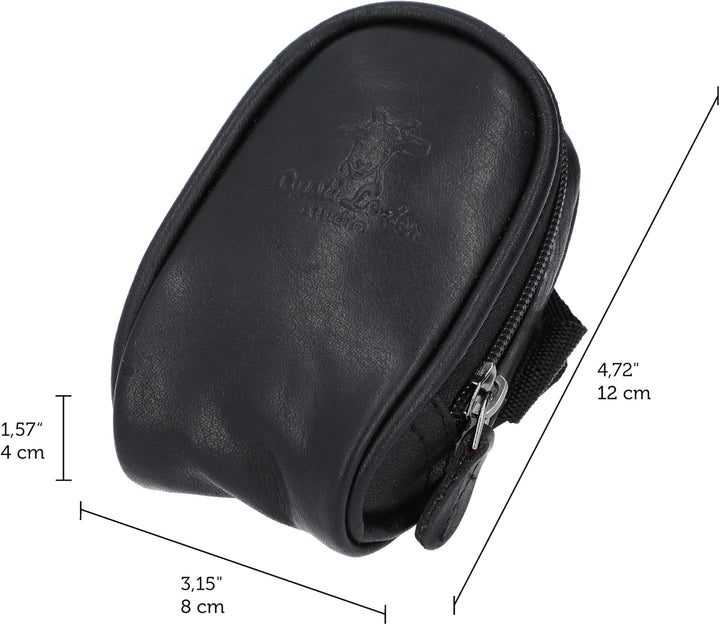 Gusti Satteltasche Leder - UDO B. Schlauchtasche mit wasserfestem Fahrradtasche für Werkzeug Lederta