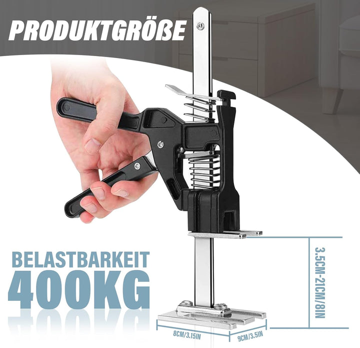 2 STK Arbeitssparender Arm Handheld Jack Tool mit 2 Einstellgeschwindigkeiten, 21cm Höhenversteller,