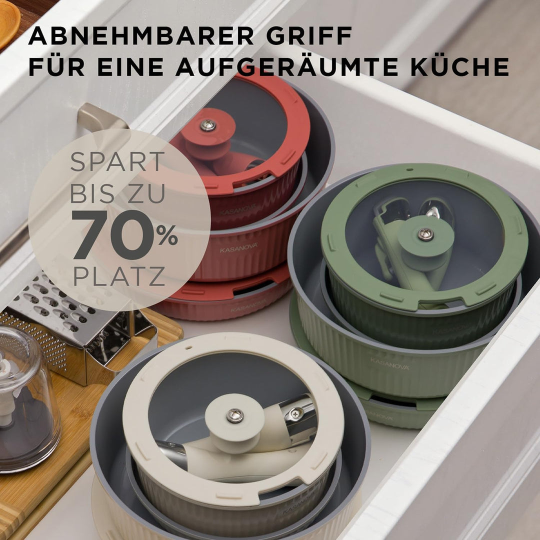KASANOVA 1 SMU EAZICLICK BATTERIE 9 STK CREME, Aluminium-Druckguss Glas Silikon Bakelit
