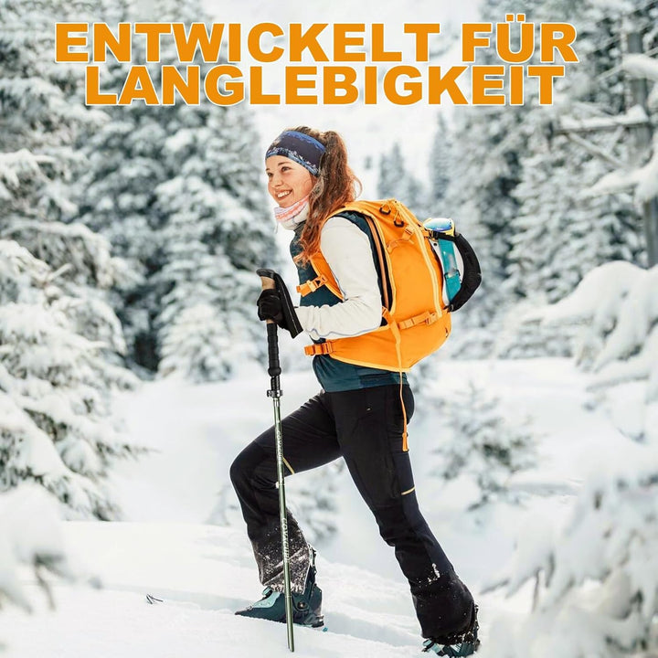 COVACURE Wanderstöcke Walking Stöcke Nordic Walking Stöcke - 110-130 cm Faltbar, Verstellbar, Telesk