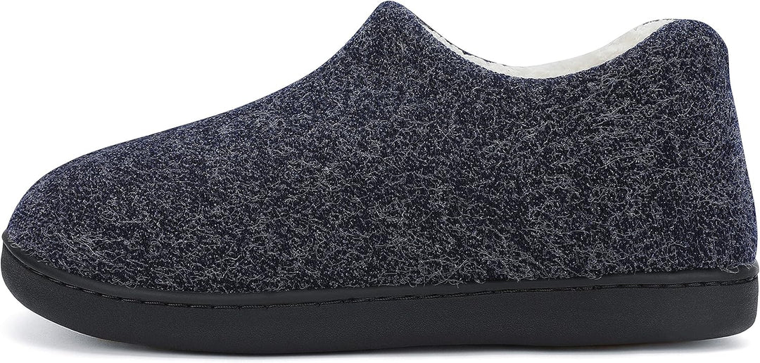 Mishansha Herren Winter Warme Hausschuhe Memory Foam Plüsch Pantoffeln,Gr.39-48 Blau 39 EU, Blau 39