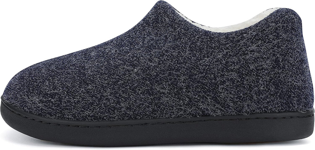 Mishansha Herren Winter Warme Hausschuhe Memory Foam Plüsch Pantoffeln,Gr.39-48 Blau 39 EU, Blau 39