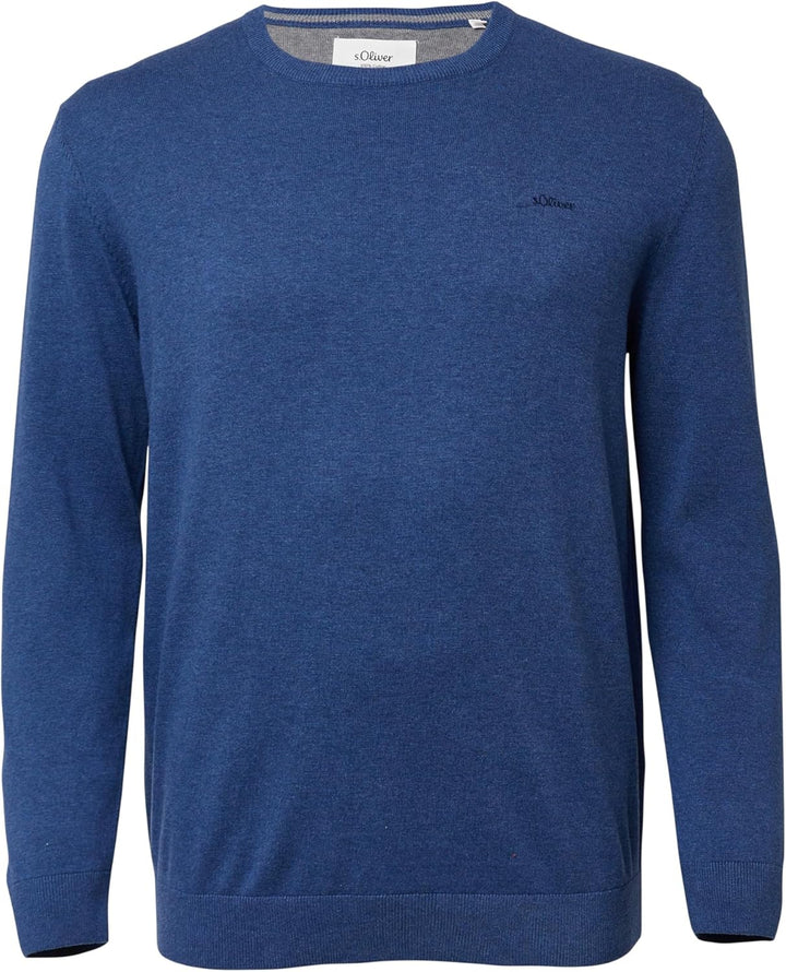 s.Oliver Pullover mit Crew Neck Herren 3XL 55w0_royalblau, 3XL 55w0_royalblau