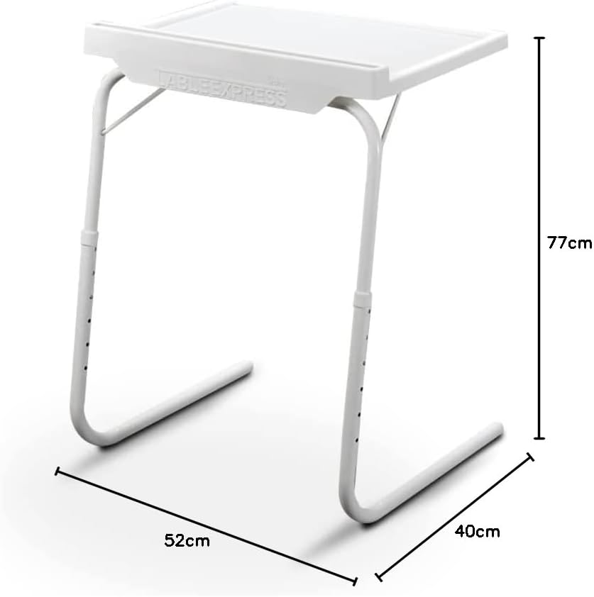 Mediashop Table Express mit Clip LED Lampe | Beistelltisch | Couch-Tisch | Serviertisch | bis 25 kg